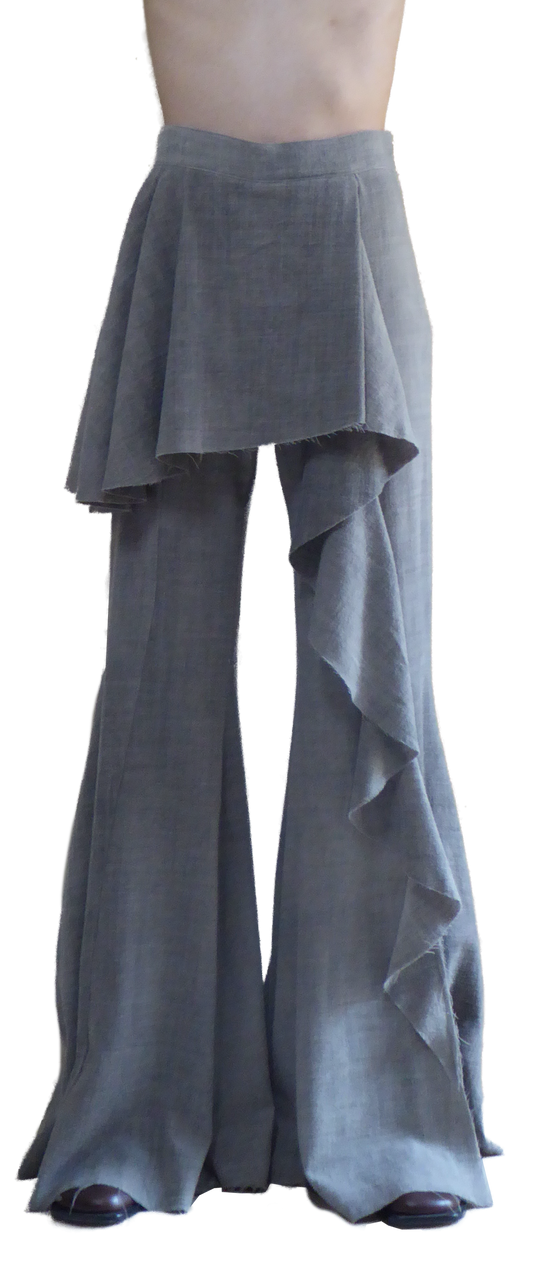 CONFUSIONE TROUSER - WOOL BRUSHED DIAGONAL
