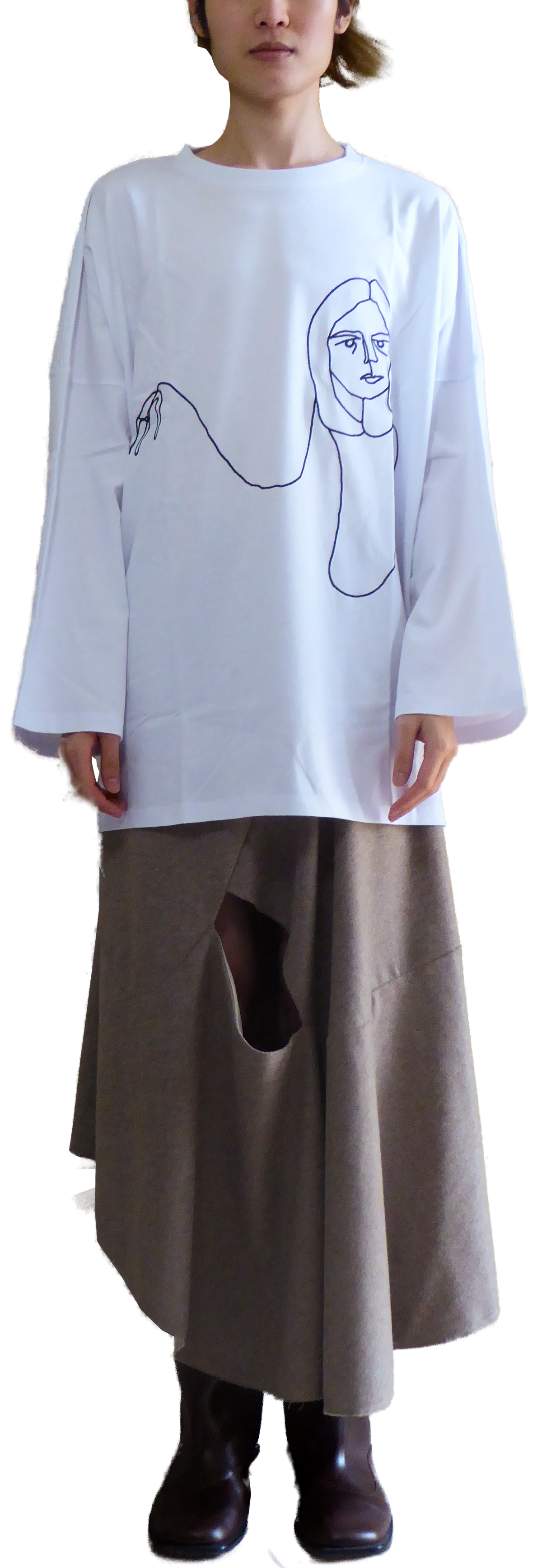 JOAN LONG-SLEEVED TEE - COTTON JERSEY