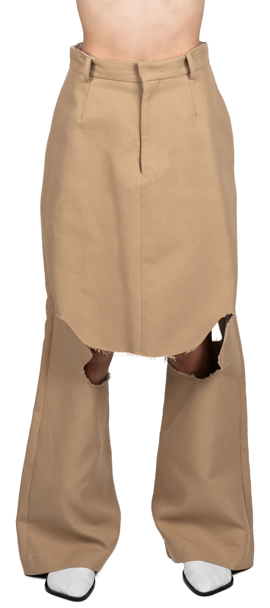 EOLICO SKIRTROUSER - COTTON SILK TWILL