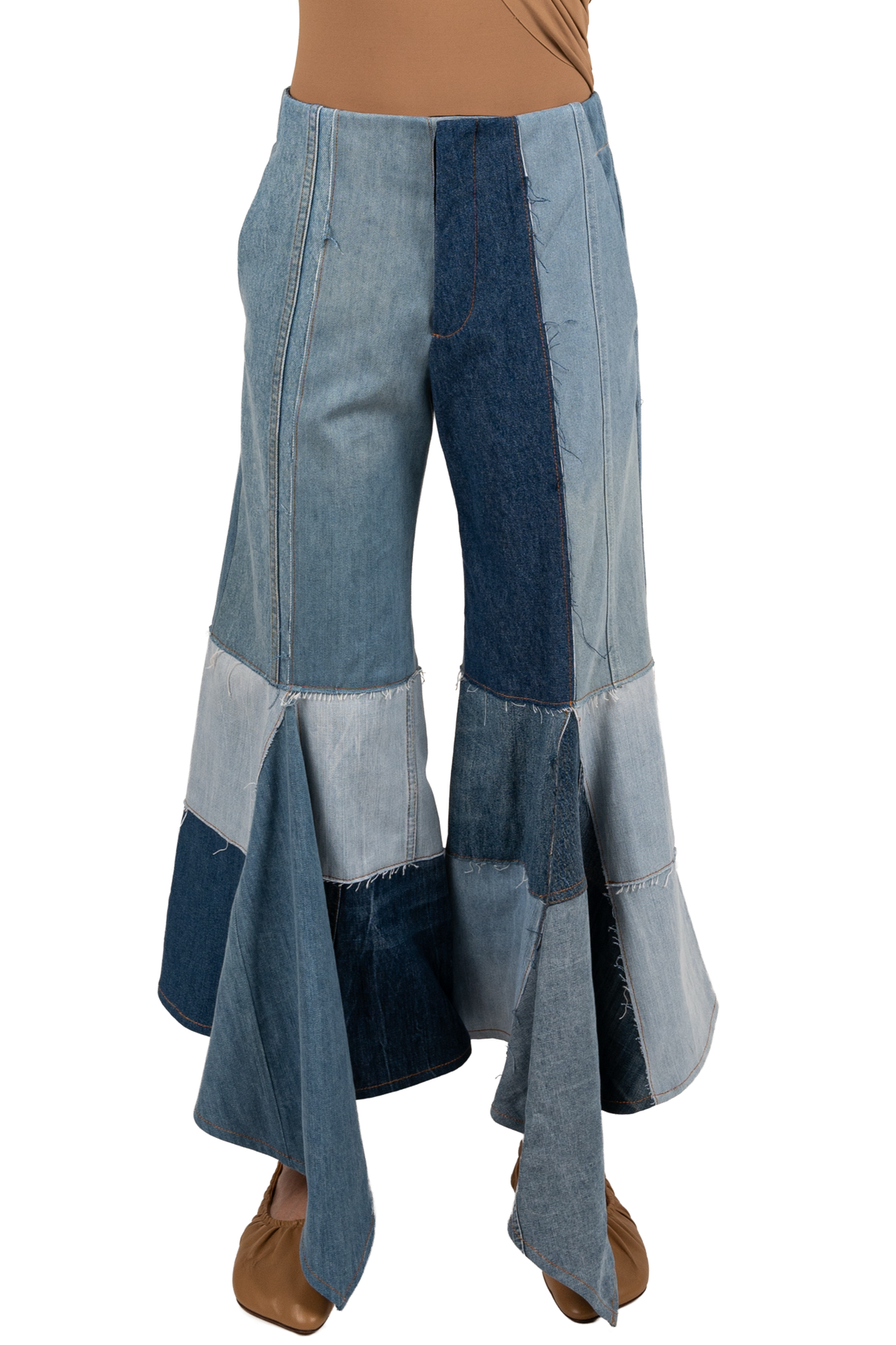LENGO TROUSER - SALVAGED JEAN PATCHWORK