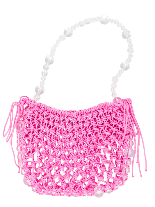 GOCCIA MINIBAG  - NYLON CORD, RESIN BEADS