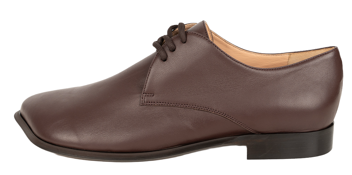 OBLIQUA DERBIES - CALFSKIN LEATHER