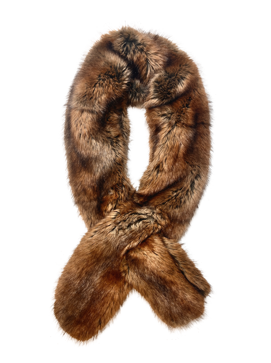 VOLPE STOLE - FAUX FOX FUR