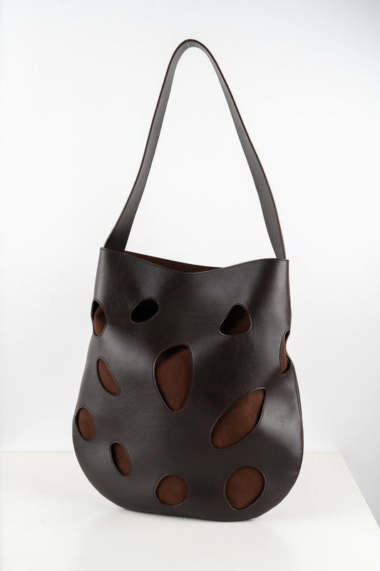 BUCHI HOBO BAG - Calfskin Leather / Suede