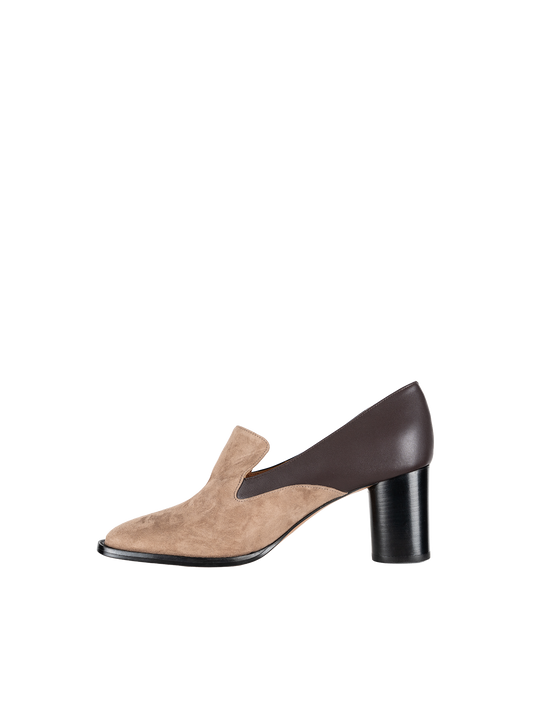 MERZ BLOCK HEELS - Calfskin / Suede Lambskin