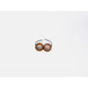 DUE CERCHI AVVOLTI NECKLACE - Wood